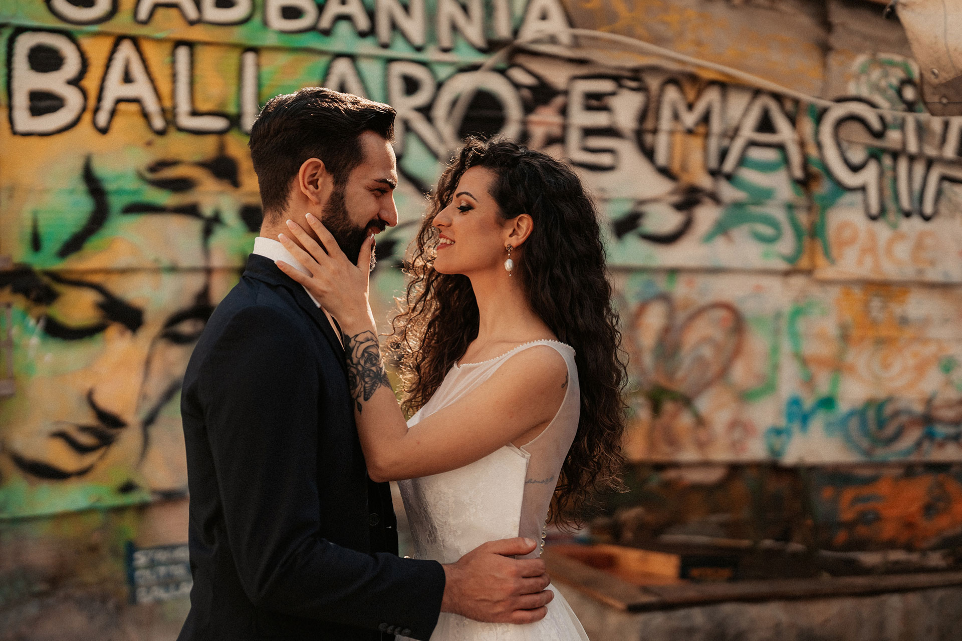 foto di coppia nel mercato di ballarò