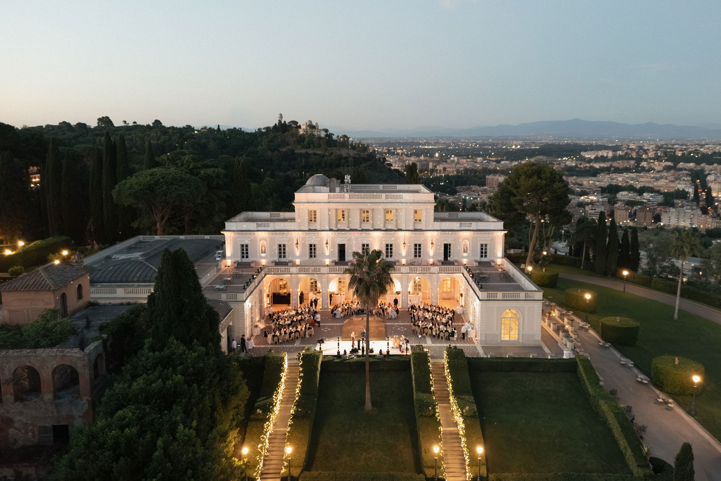 wedding at villa miani