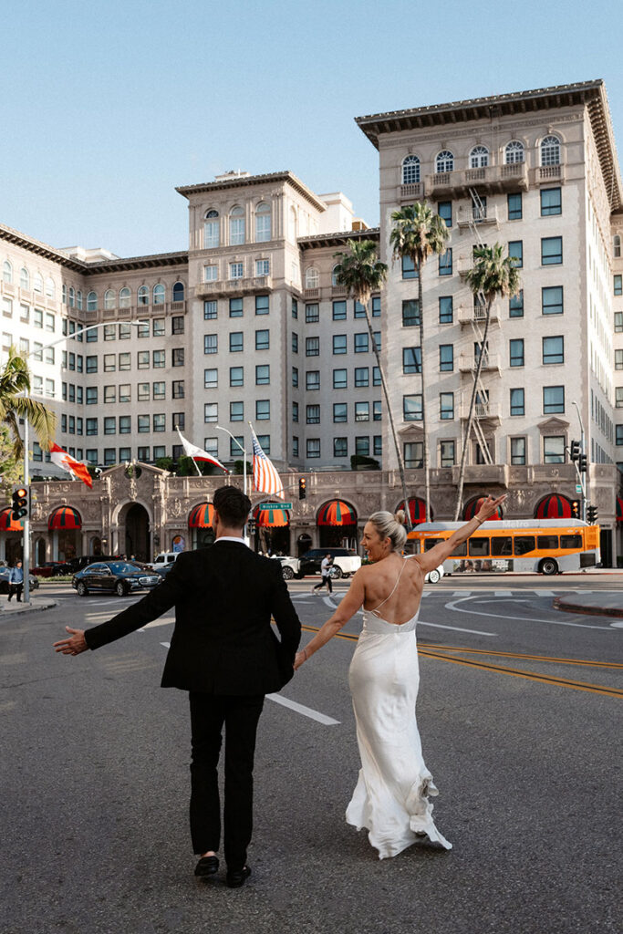 engagement session in beverly hills
