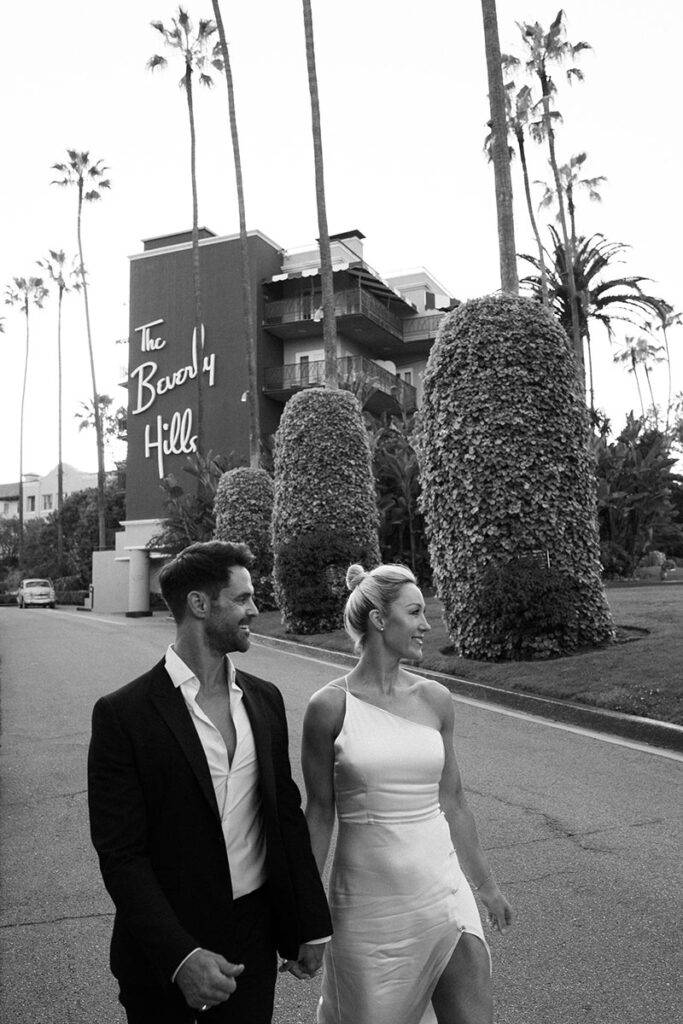 engagement session in beverly hills