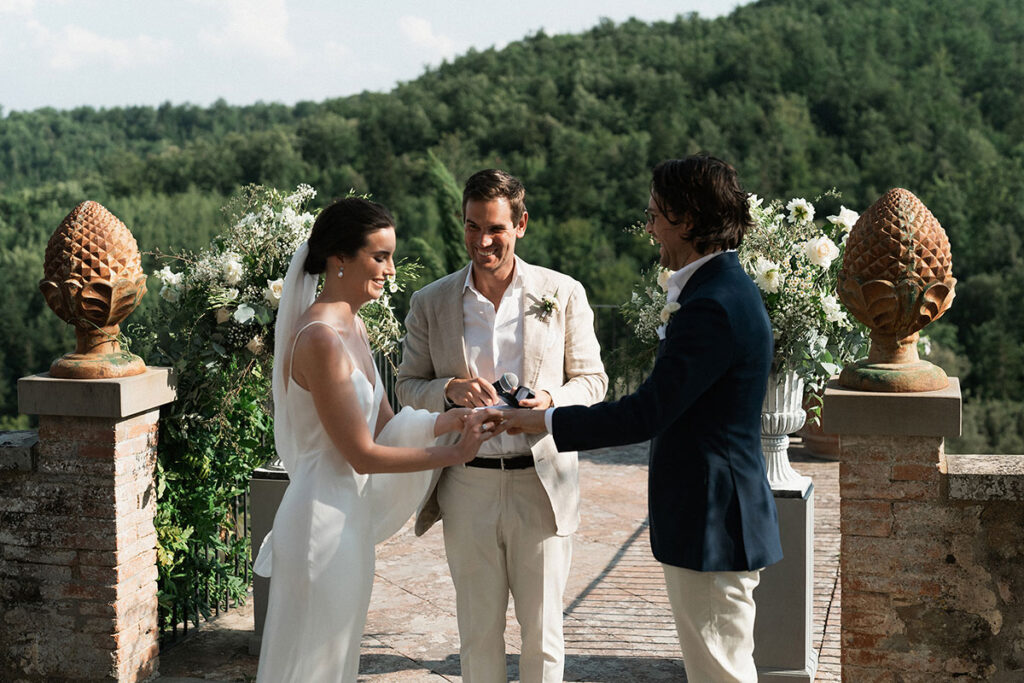 wedding at dievole wine resort