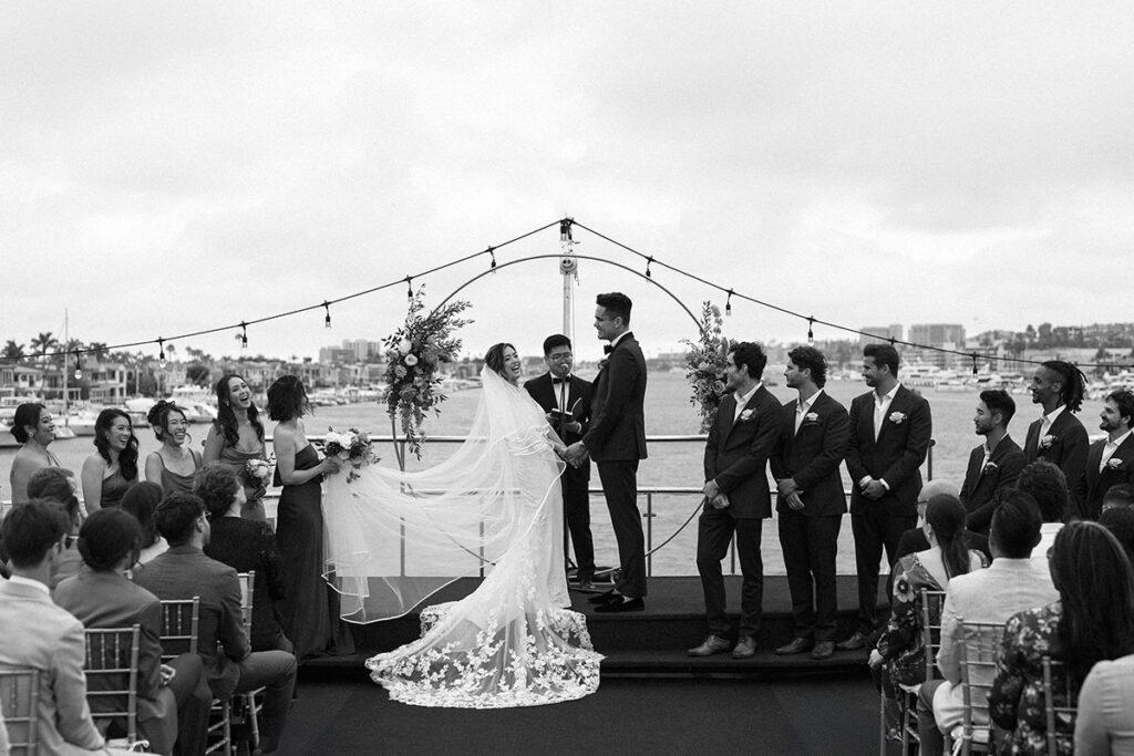 wedding on a yacht in california