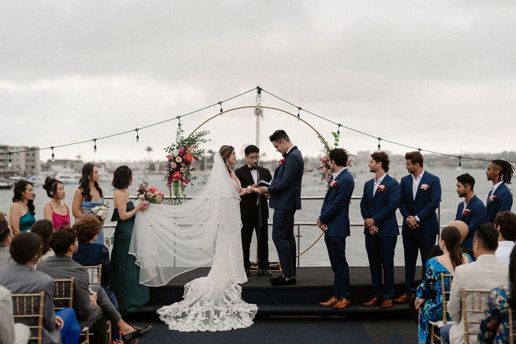 wedding on a yacht in california