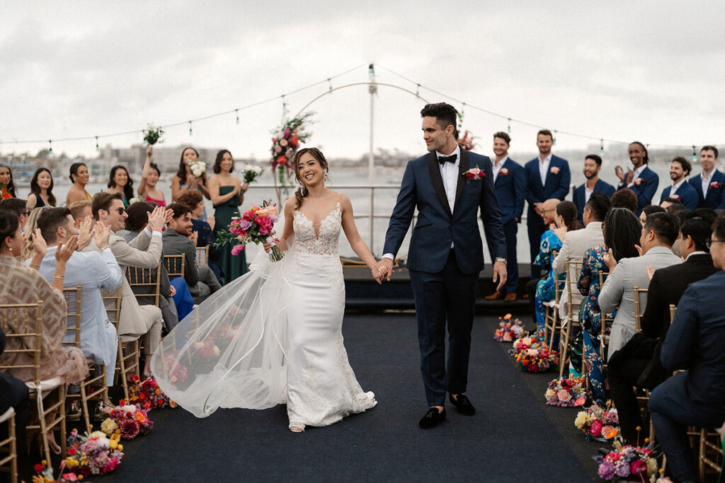 wedding on a yacht in california