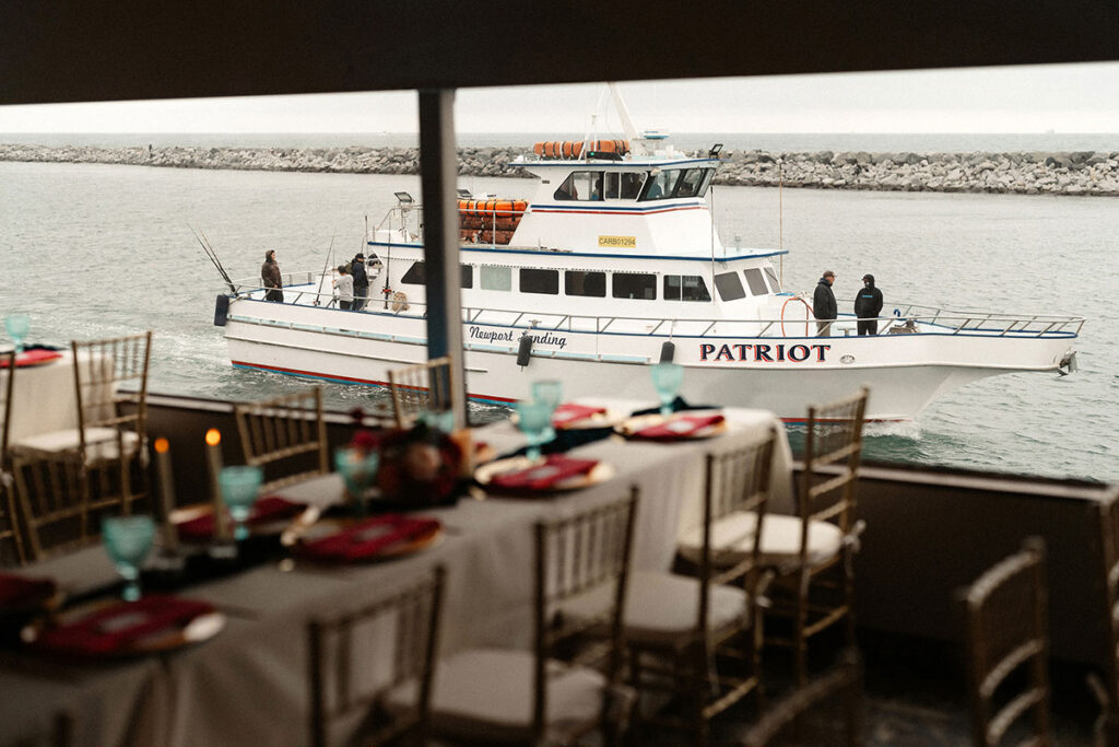 wedding on a yacht in california
