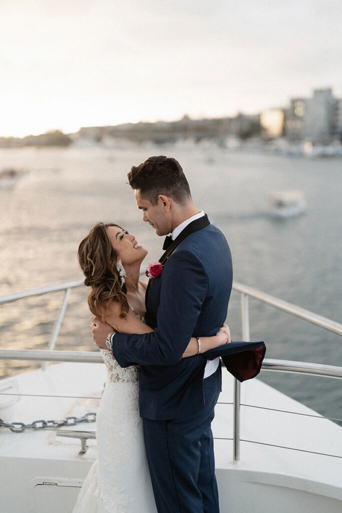 wedding on a yacht in california