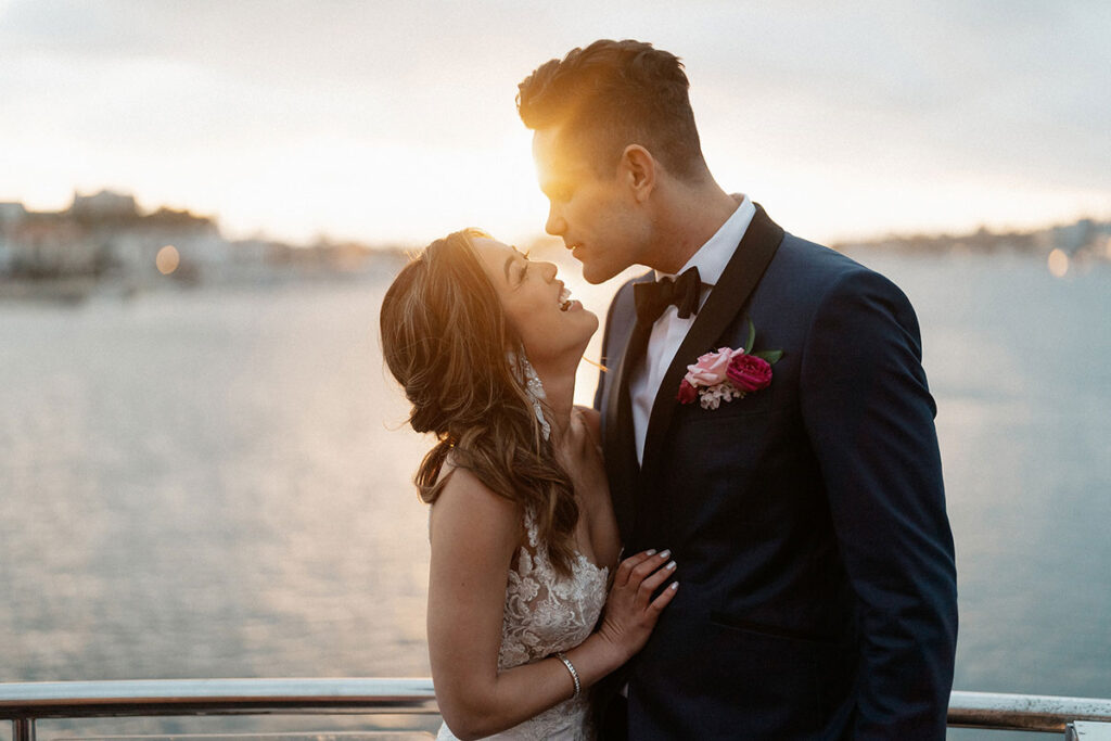 wedding on a yacht in california