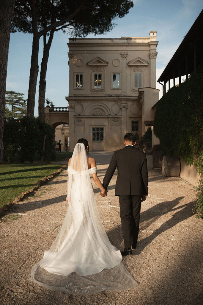 wedding at villa aurelia