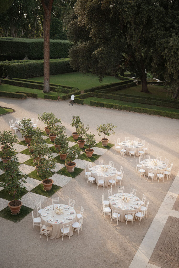 wedding at villa aurelia