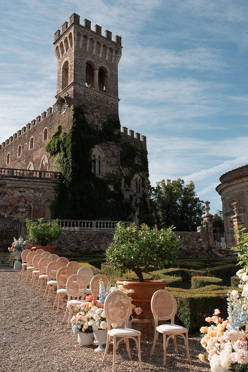 wedding at castello di celsa