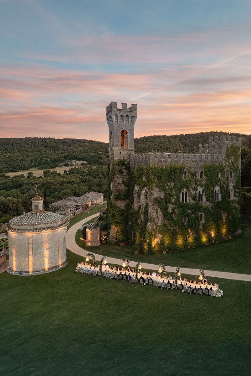 wedding at castello di celsa