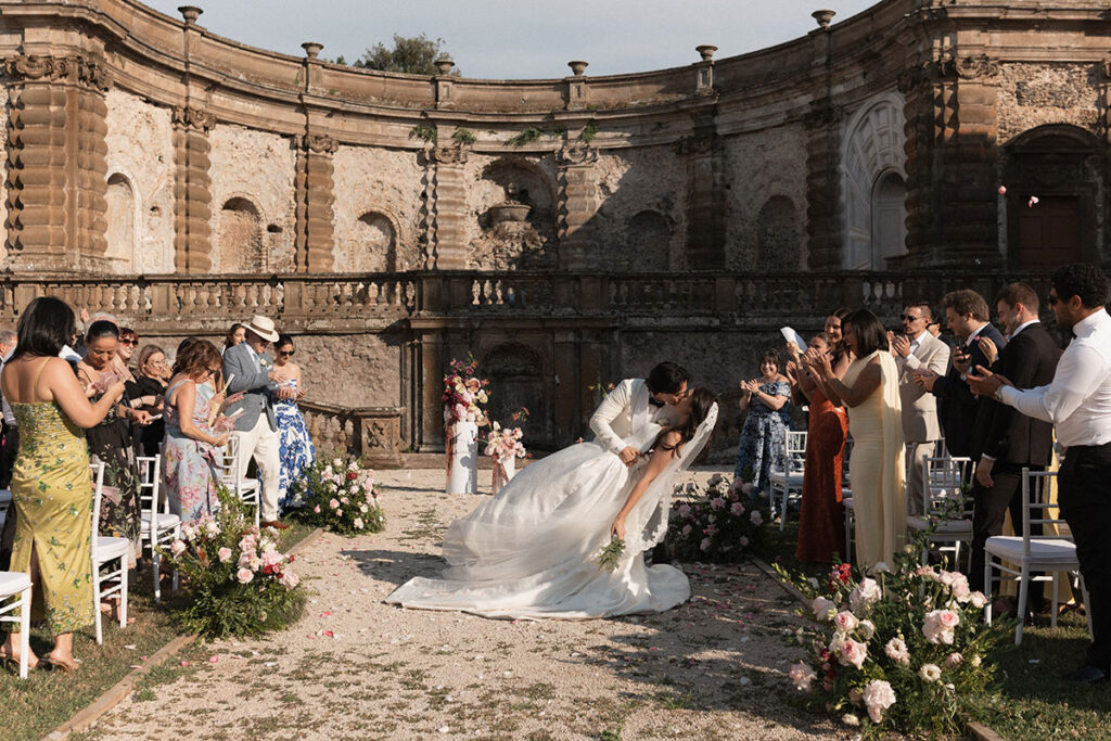 wedding at villa mondragone